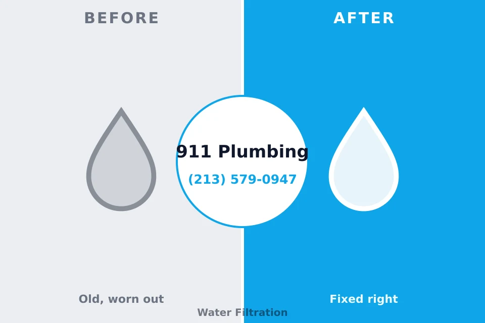 Before and after: plumbing repair Helena Valley Southeast, MT